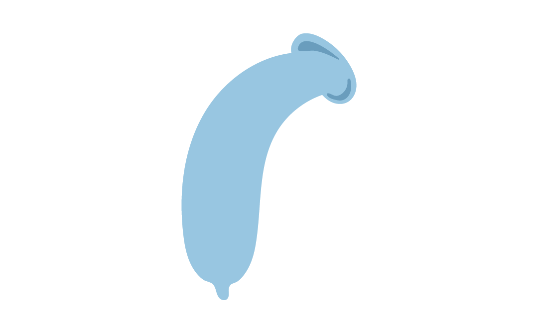 Blå kondom